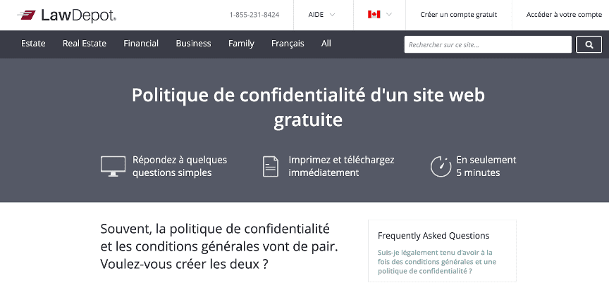 Experts de boutiques Shopify - La Fabrique Shopify Montréal lawdepot